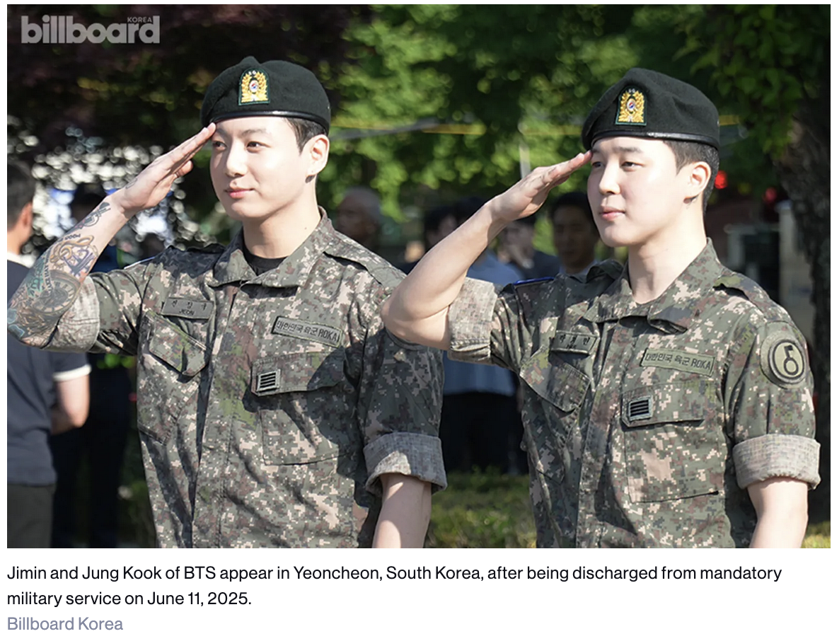 BTS members return from military service